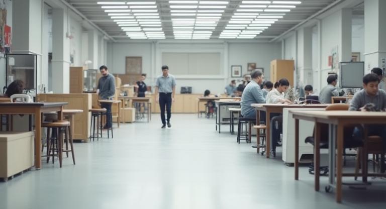 Seri Ofis production line showcasing chair manufacturing
