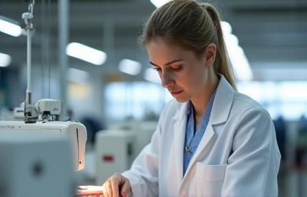 Quality control inspection in a sewing facility